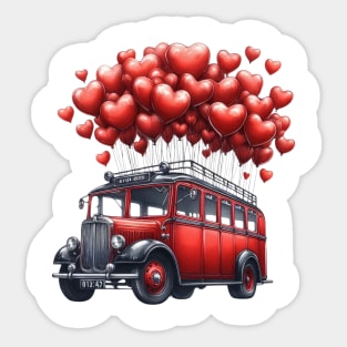 Valentine Bus Sticker